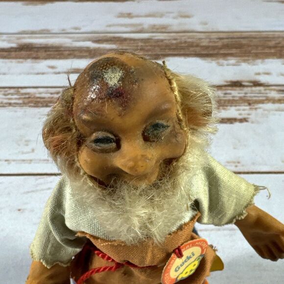 4.5” Vintage Rubber Steiff Gucki The Gnome - Picture 2 of 8